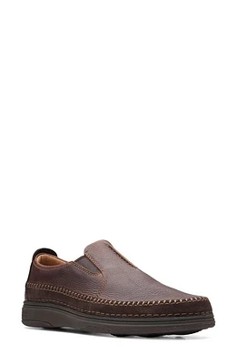 Clarks(r) Nature 5 Walk Slip-On Sneaker Dark Brown Combi at Nordstrom,