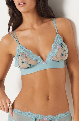 Etam Escapade Triangle Bralette Blue Lagon at Nordstrom,