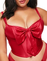 Adore Me Arianna Contour Bustier Dark Red at Nordstrom