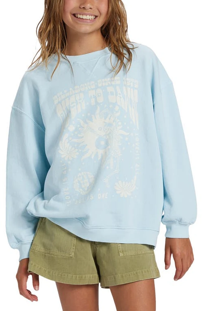 Billabong Kids' Making Waves Sweatshirt Blue Glow at Nordstrom