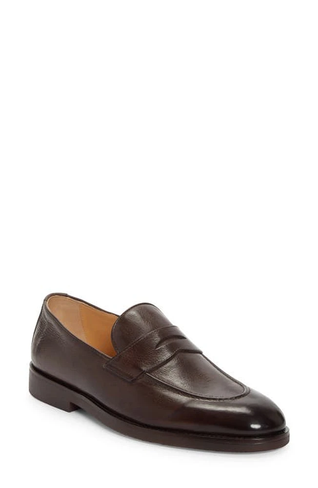 Brunello Cucinelli Apron Toe Penny Loafer Brown at Nordstrom,