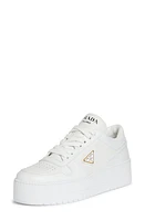 Prada Flatform Downtown Logo Platform Sneaker Bianco at Nordstrom,