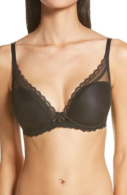 Chantelle Lingerie Parisian Allure Plunge Underwire Bra Black at Nordstrom,