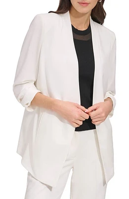 DKNY SPORTSWEAR Open Front Blazer Ivory at Nordstrom,