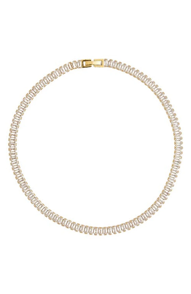 Petit Moments Zircon Tennis Necklace in Gold at Nordstrom