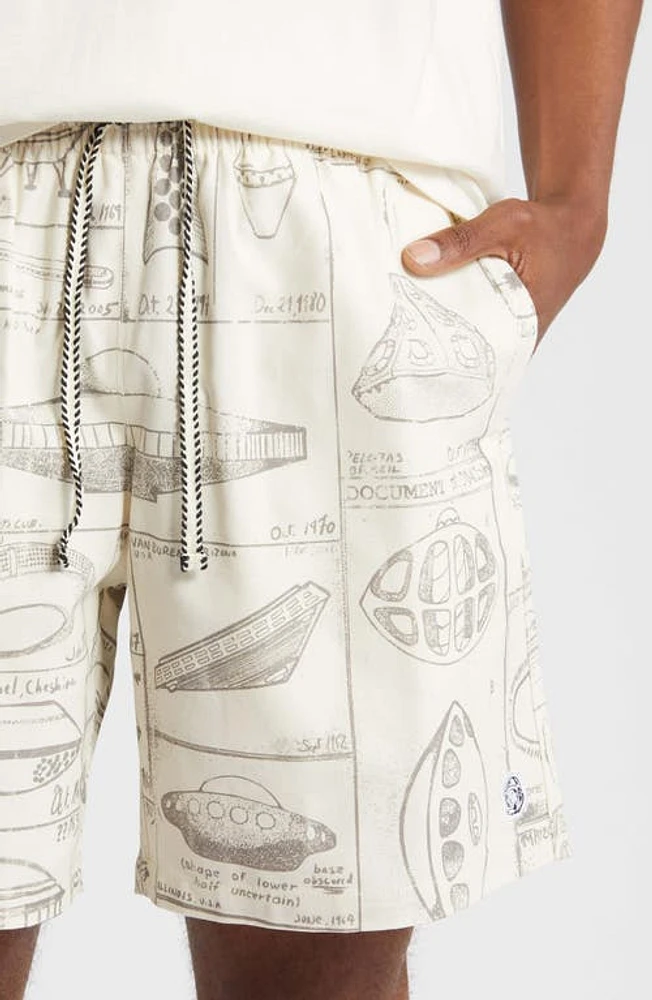 Billionaire Boys Club Earthling Drawstring Shorts Gardenia at Nordstrom,