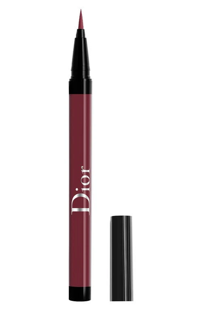 'Diorshow On Stage Waterproof Liquid Eyeliner in 866 Satin Maroon at Nordstrom