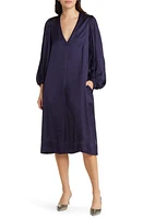 Masai Copenhagen Nalo Long Sleeve Satin Shift Dress at Nordstrom,