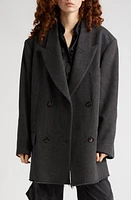 Acne Studios Okilly Wool Blend Herringbone Blazer in Grey/Black at Nordstrom, Size Xx-Small