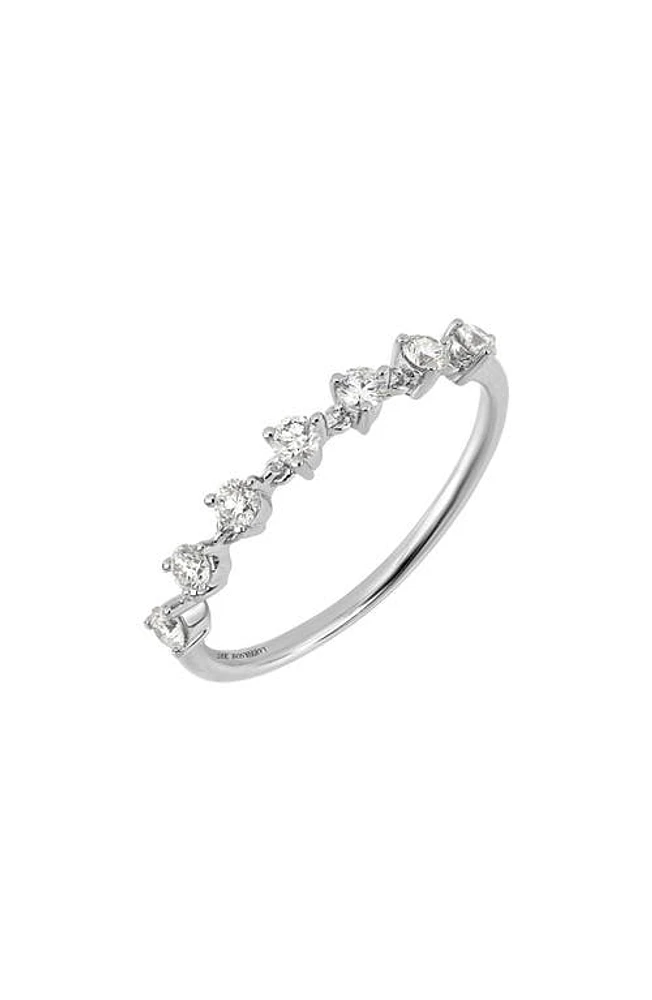 Bony Levy Aviva Diamond Chain Ring in 18K White Gold at Nordstrom, Size 6.5