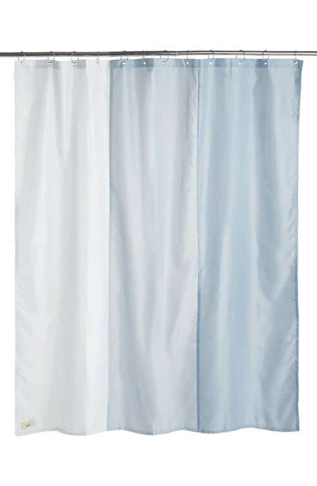 HAY Aquarelle Gradient Shower Curtain in Ice Blue at Nordstrom