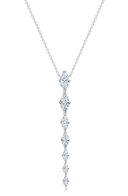 Crislu Oppulent Drops Y-Necklace in Platinum at Nordstrom