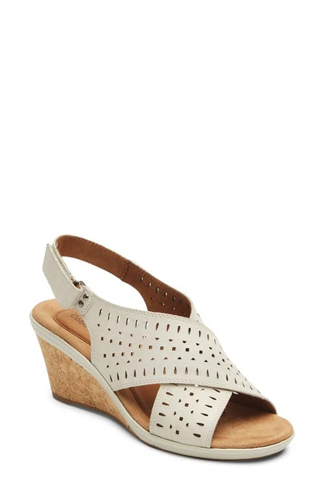 Rockport Cobb Hill Janna Slingback Sandal White Leather at Nordstrom,