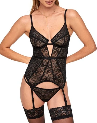 Adore Me Lynn Bustier Black at Nordstrom