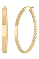 Bony Levy Liora 14K Gold Textured Hoop Earrings in 14K Yellow Gold at Nordstrom