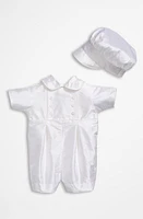 Little Things Mean a Lot Dupioni Romper White at Nordstrom,