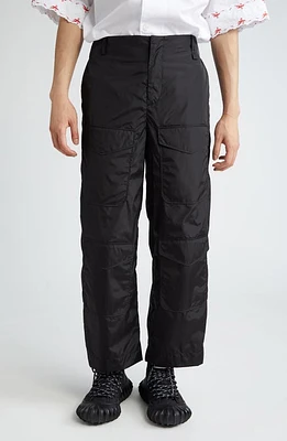 Simone Rocha Nylon Cargo Pants Black at Nordstrom,