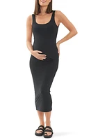 Ripe Maternity Luxe Knit Contour Stretch Jersey Midi Dress at Nordstrom,