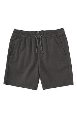 Volcom Kids' Elastic Waist Shorts Charcoal Heather at