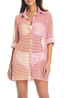 Rod Beattie Chiffon Cover-Up Shirt Warm at Nordstrom,