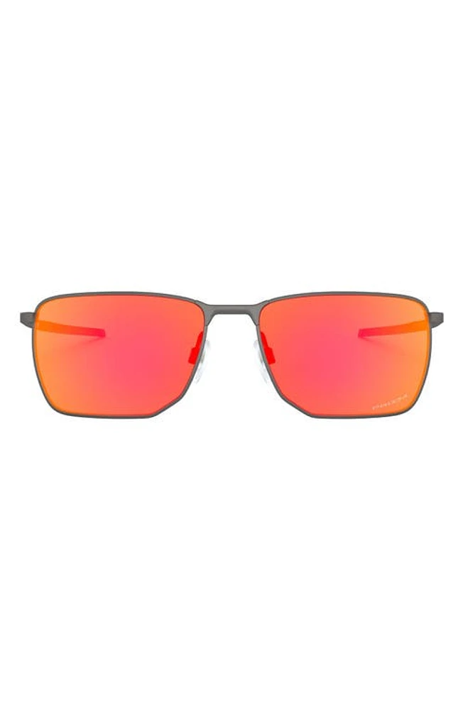 Oakley Ejector 58mm Navigator Sunglasses in Matte Gunmetal/Prizm Ruby at Nordstrom