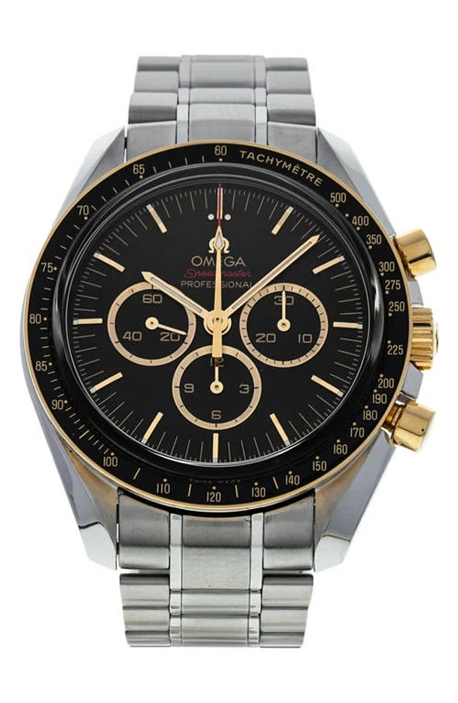 Watchfinder & Co. Omega Preowned Speedmaster Moonwatch Professional Bracelet Chronograph Watch, 42mm in Silver /Black at Nordstrom