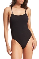 Seafolly Sea Dive Scoop Neck One-Piece Swimsuit at Nordstrom, Us