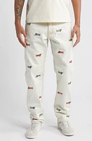 ICECREAM Stampede Strawberry Fit Straight Leg Jeans Antique White at Nordstrom,