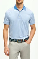 Brooks Brothers Stripe Performance Golf Polo in Blue at Nordstrom, Size Small