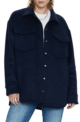 Pistola Mandy Oversize Shacket Navy Sky at Nordstrom,