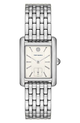 Tory Burch The Eleanor Bracelet Watch, 25mm x 34mm in Silver at Nordstrom, Size 25 Mm