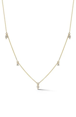 Dana Rebecca Designs Sophia Ryan Diamond Charm Necklace in Yellow Gold at Nordstrom, Size 18