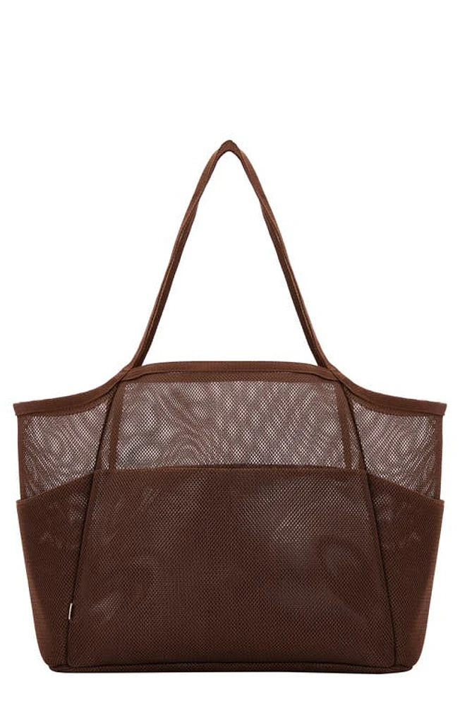 Béis The Beach Mesh Tote in Maple at Nordstrom