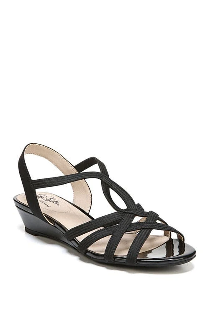 LifeStride Yaya Strappy Slingback Sandal Black at Nordstrom,