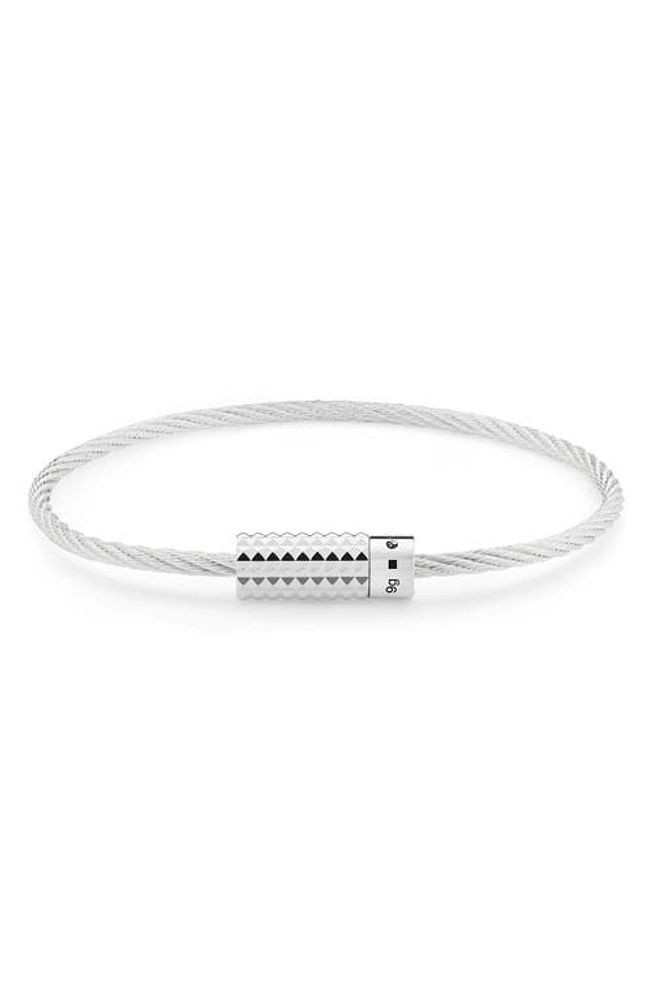 le gramme 9G Polished Sterling SIlver Pyramid Cable Bracelet at Nordstrom,