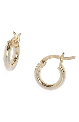 Argento Vivo Sterling Silver Small Hoop Earrings in Gold at Nordstrom