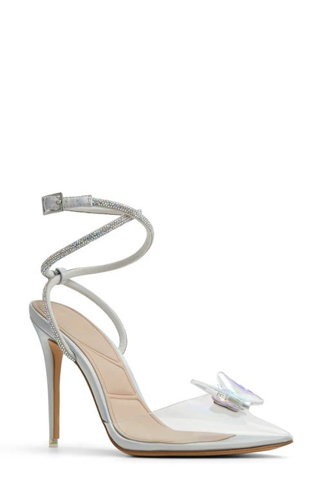 ALDO Chrysalis Pointed Toe Pump Silver at Nordstrom,