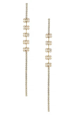 Ettika Linear Crystal Earrings in Gold at Nordstrom