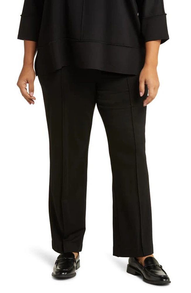 Jones New York Serenity Wide Leg Pull-On Pants Black at Nordstrom,