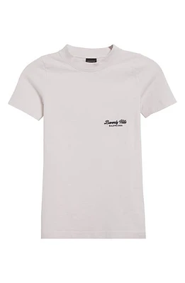 Balenciaga Logo Fitted Stretch Cotton T-Shirt at Nordstrom,