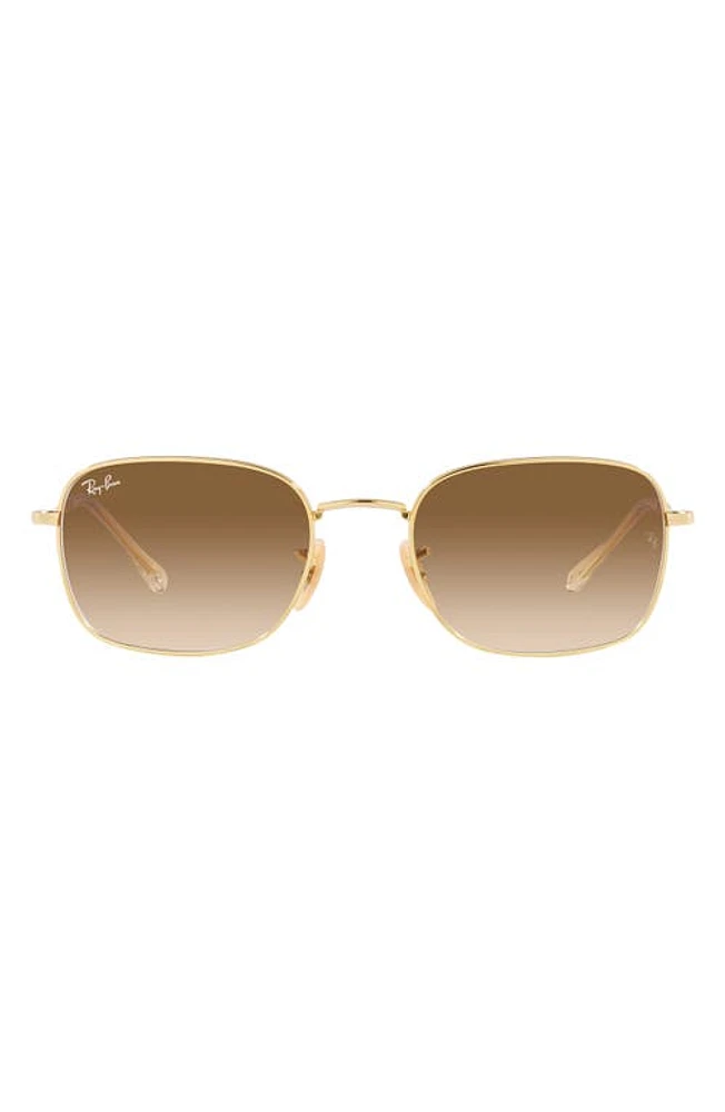 Ray-Ban 57mm Gradient Pillow Sunglasses in Gold Flash at Nordstrom