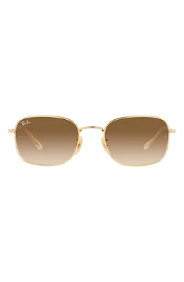 Ray-Ban 57mm Gradient Pillow Sunglasses in Gold Flash at Nordstrom