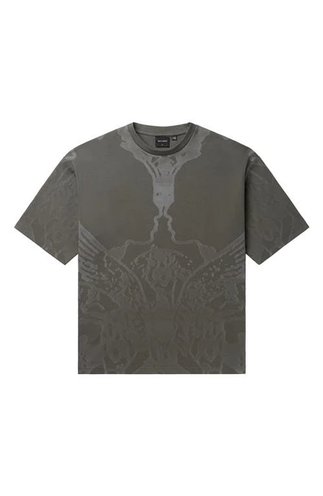 DAILY PAPER Secret Rhythm Oversize Cotton Graphic T-Shirt Chimera Green at Nordstrom,