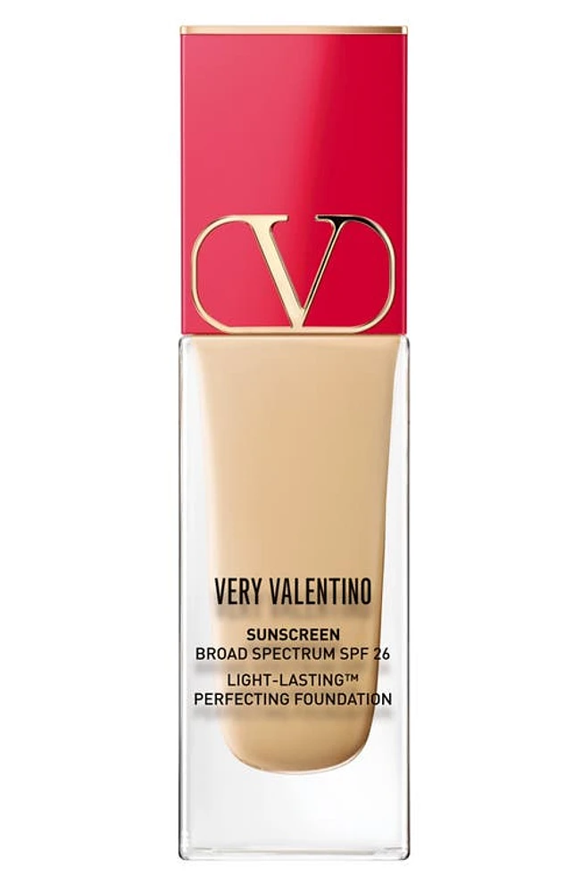 Very Valentino 24-Hour Wear Liquid Foundation in La2 at Nordstrom