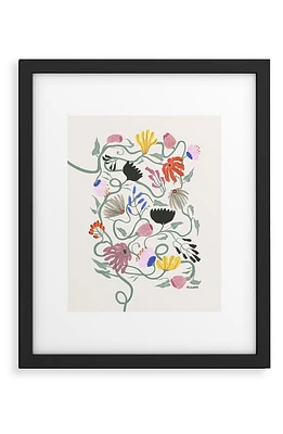 Deny Designs Frances Floral Framed Art Print in Multi at Nordstrom