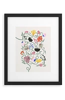 Deny Designs Frances Floral Framed Art Print in Multi at Nordstrom