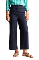 Boden Westbourne Linen Ankle Pants Navy at Nordstrom,