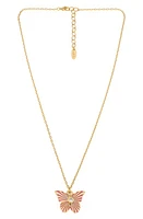 Ettika 'Be The Change' Butterfly Charm Necklace in Gold at Nordstrom