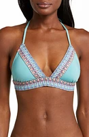 Becca Fiesta Embroidered Bikini Top Mineral at