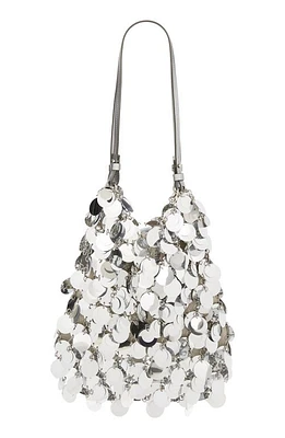 Rabanne Large Sparkle Discs Shoulder Bag in P040 Silver at Nordstrom